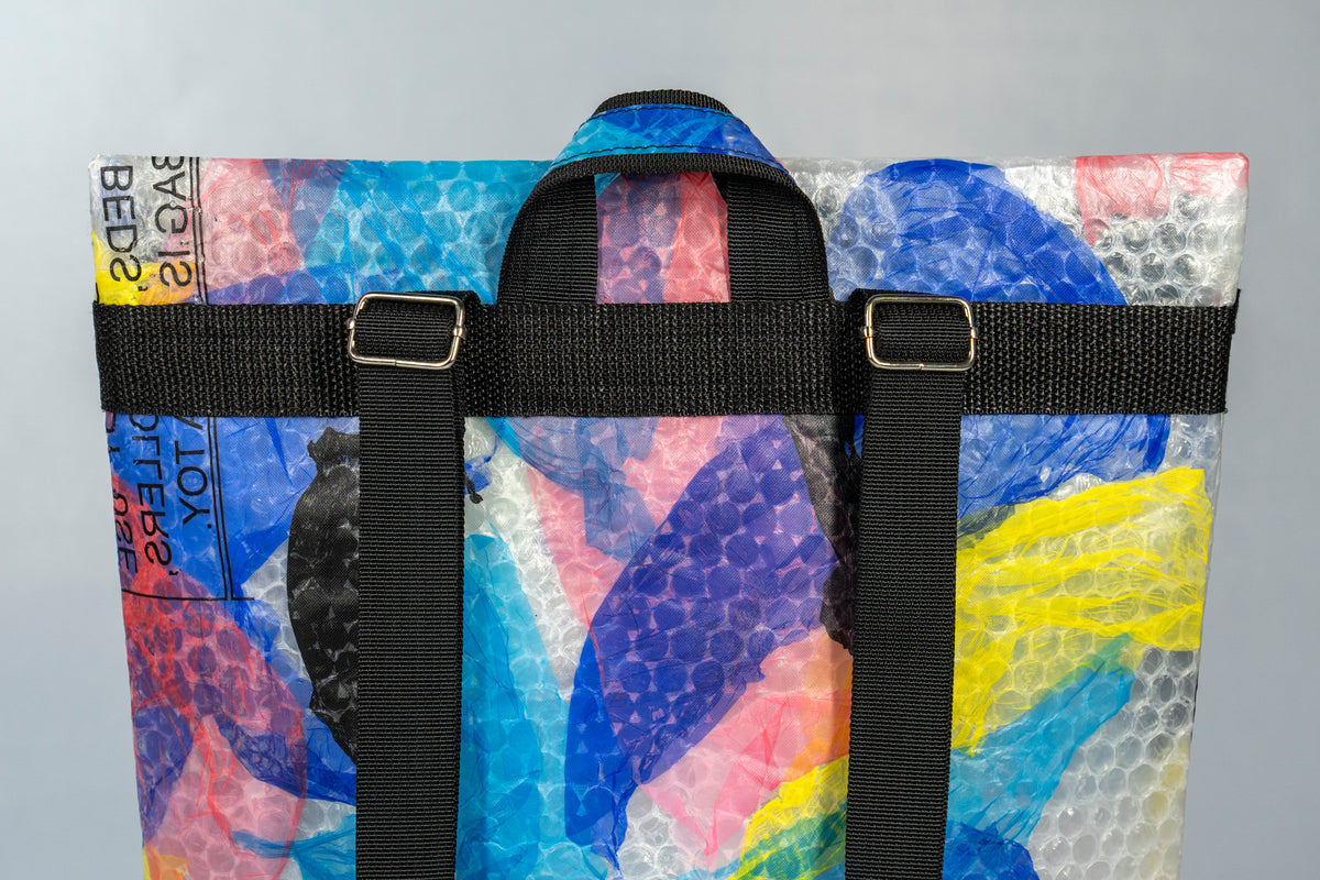 SOLD TURTLE Daily Backpack - Colourful Bubble Wrap Collage