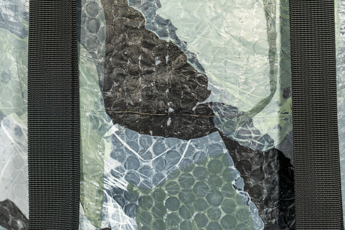SOLD TURTLE Daily Backpack – Grey & Green Abstract