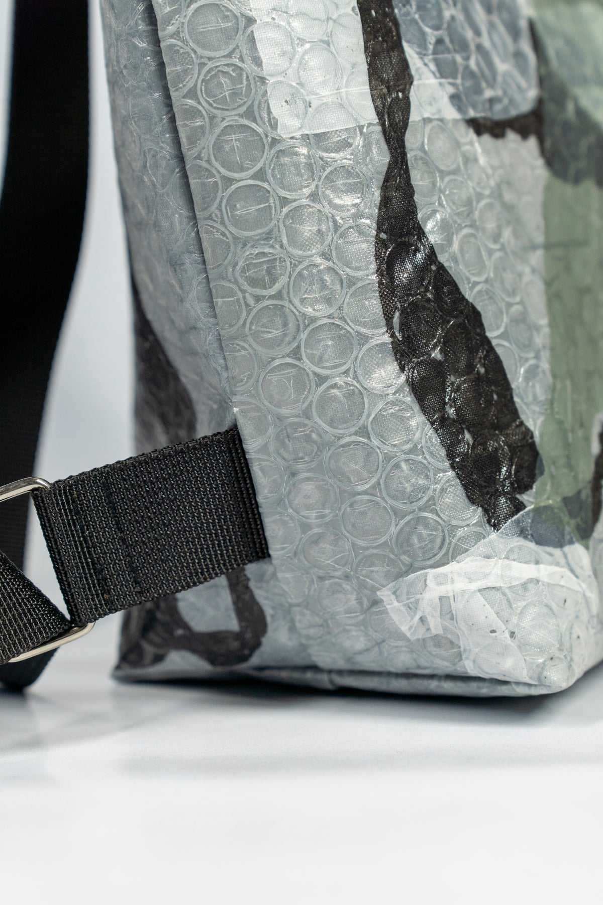 SOLD TURTLE Daily Backpack – Grey & Green Abstract