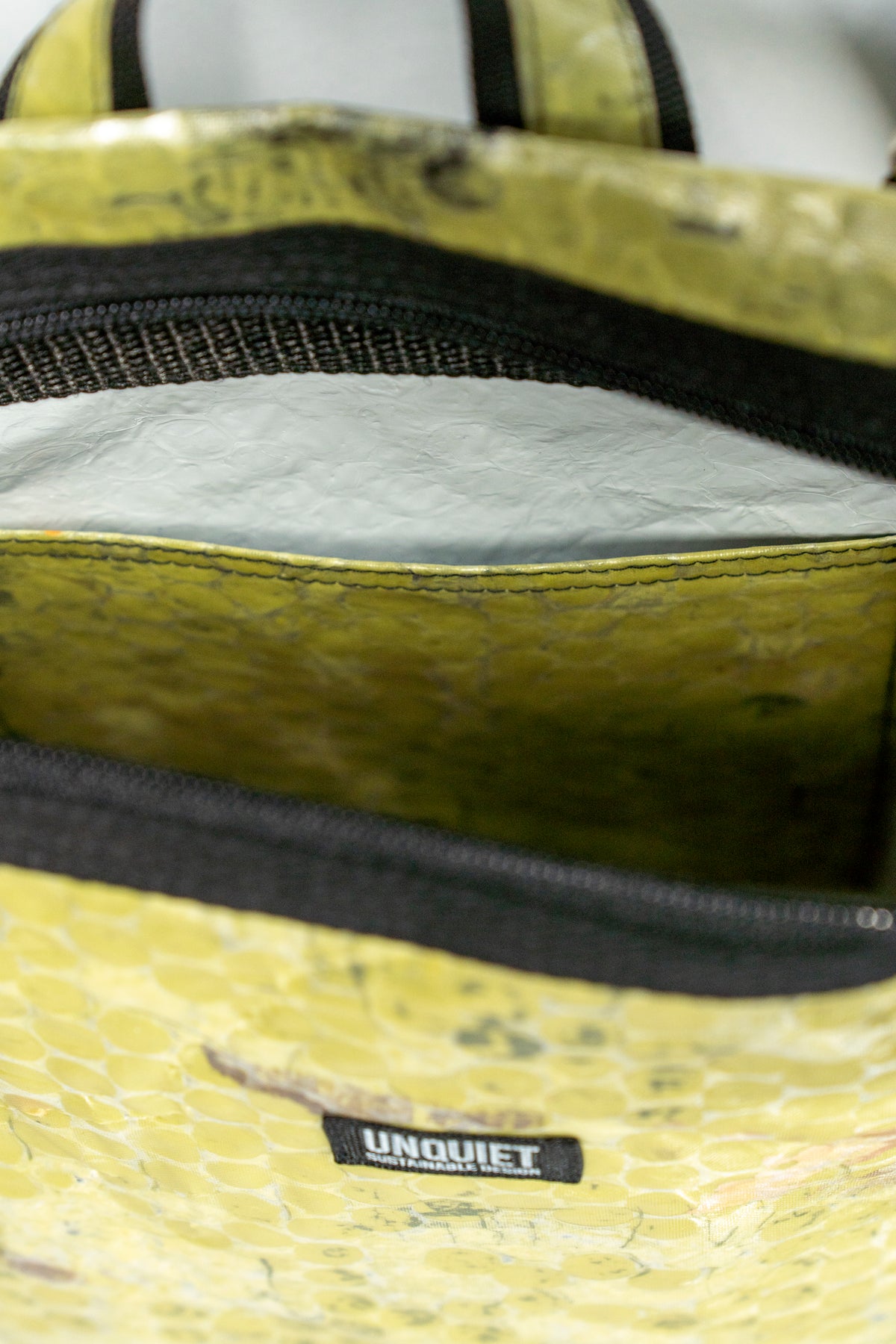 SOLD TURTLE Daily Backpack – Green Bubble Wrap, Painter’s Marks