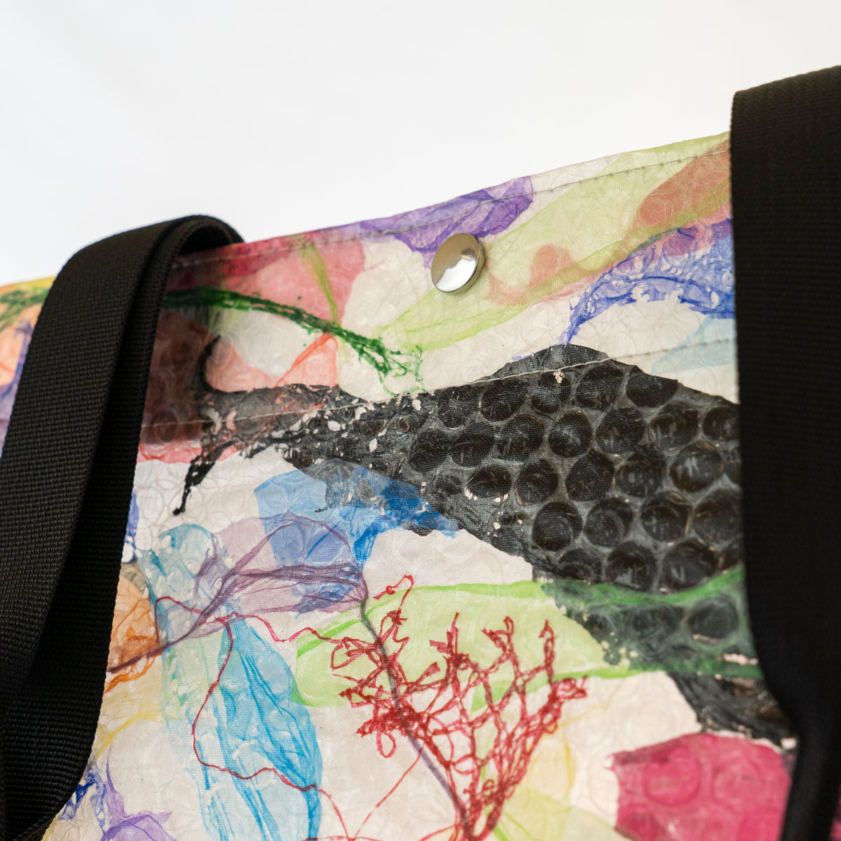 SOLD OCEAN Tote Bag - Multicolor Abstract Texture
