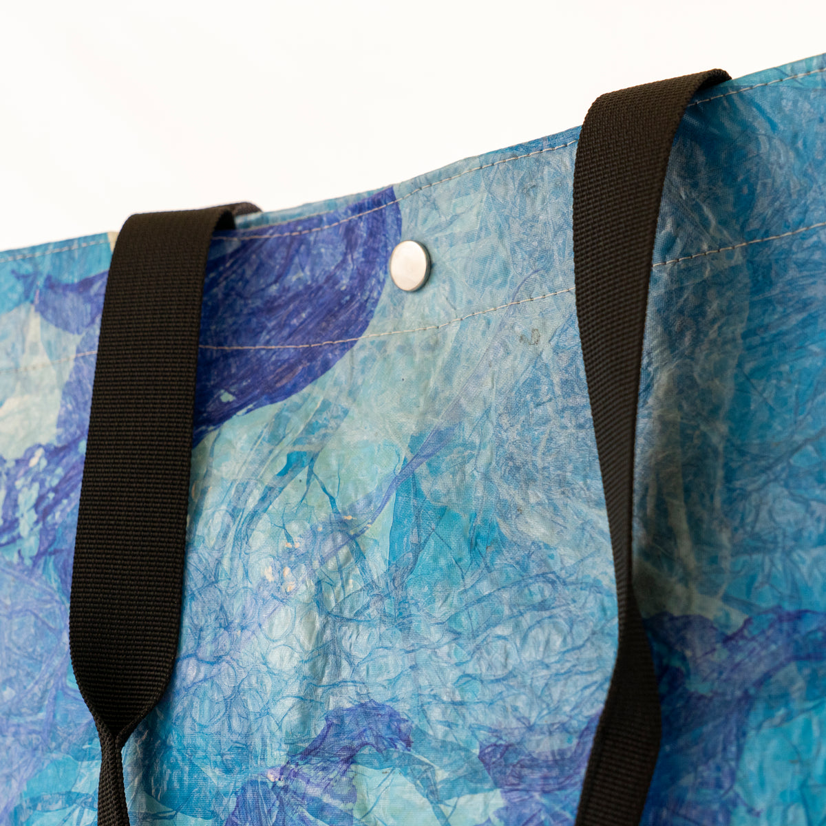 SOLD OCEAN Tote Bag – Blue Abstract