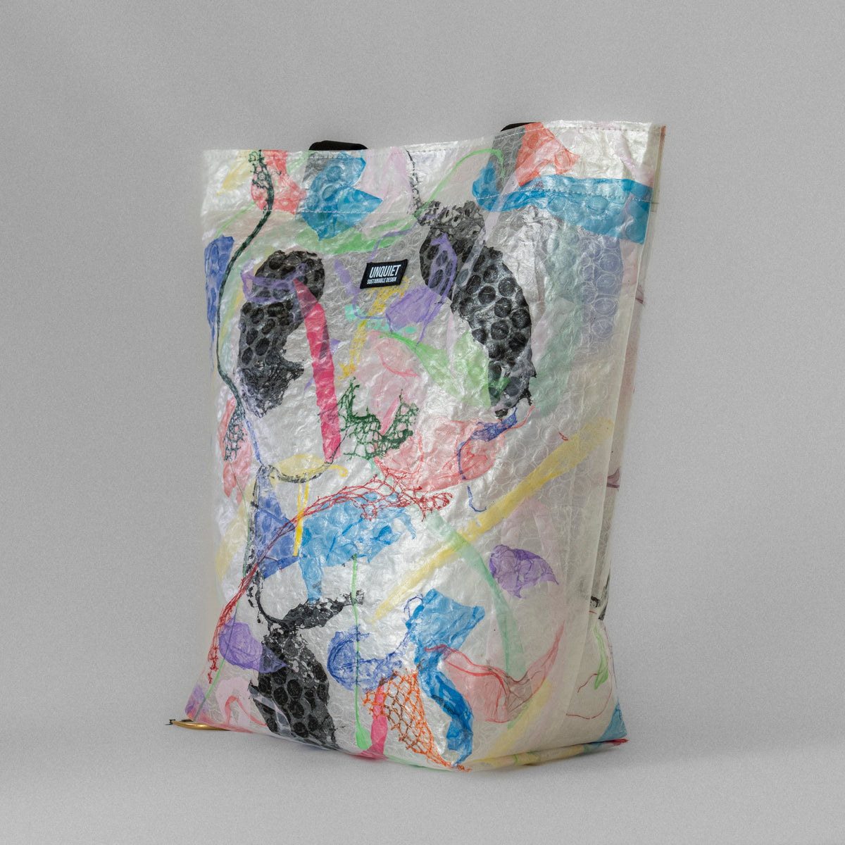 SOLD OCEAN Tote Bag - Multicolor Abstract Texture