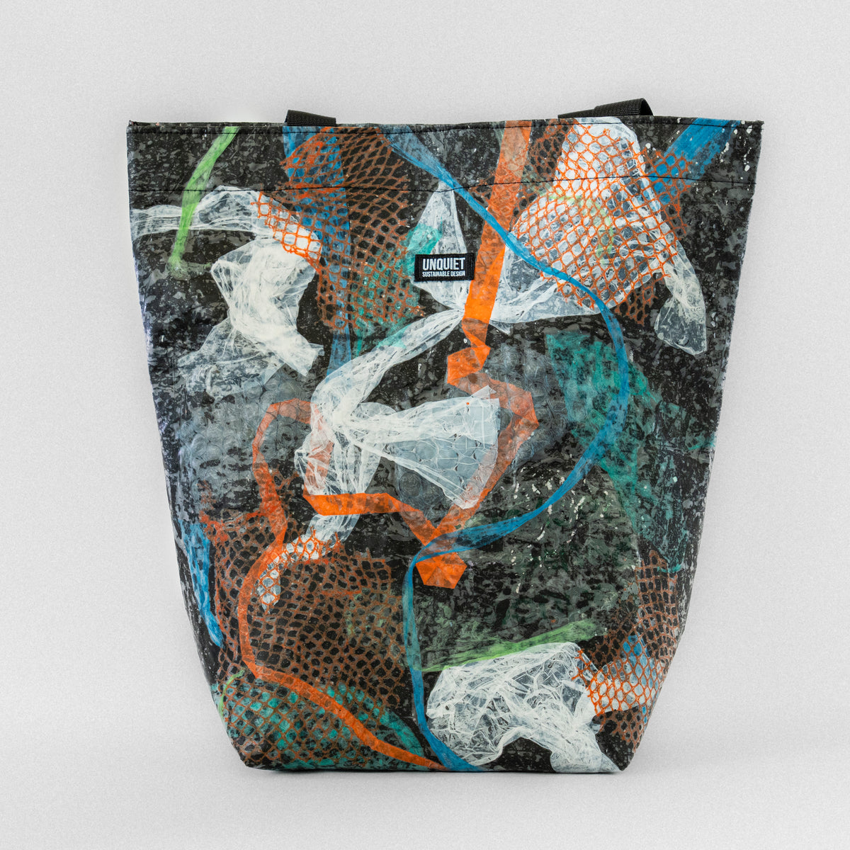 SOLD OCEAN Tote Bag - Charcoal Mesh Abstract