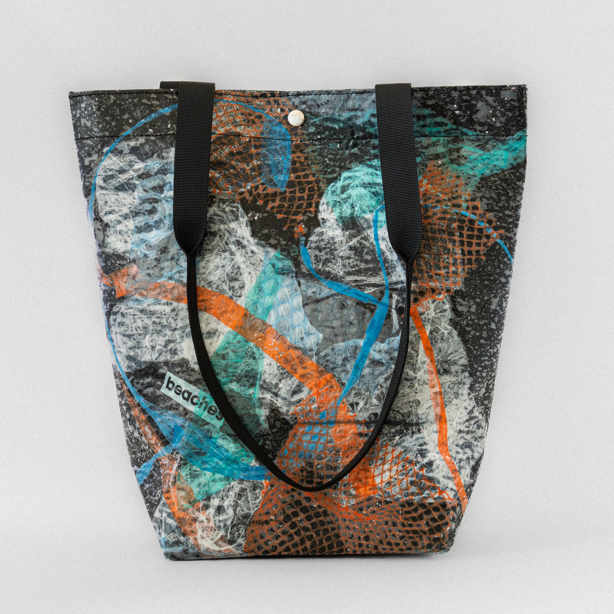 SOLD OCEAN Tote Bag - Charcoal Mesh Abstract