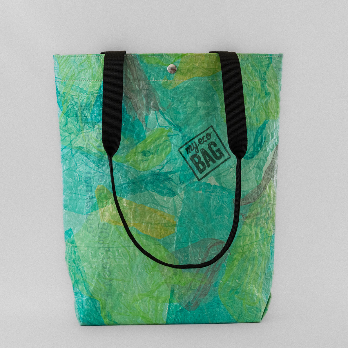 OCEAN Tote Bag – Green Abstract Koala Detail
