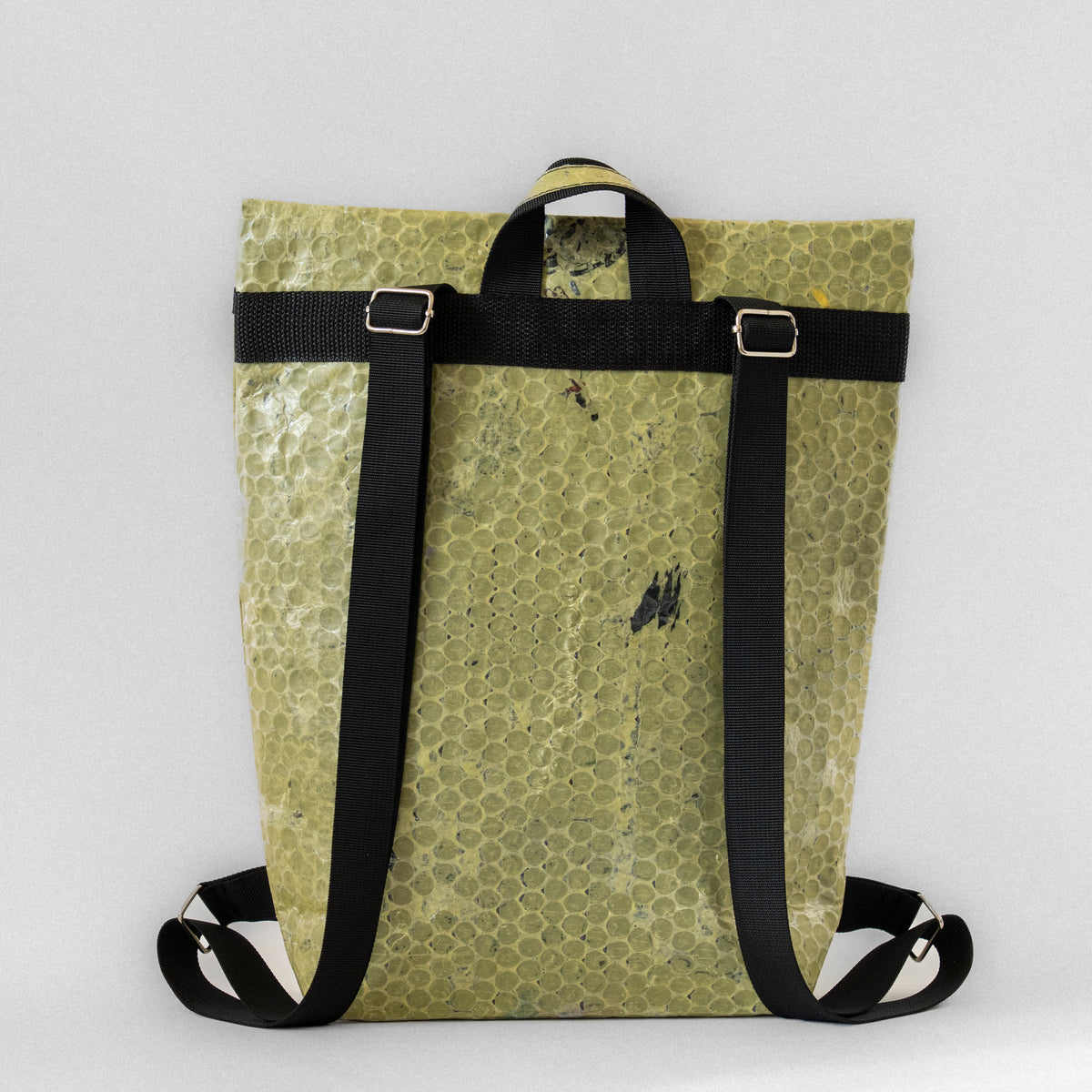 SOLD TURTLE Daily Backpack – Green Bubble Wrap, Painter’s Marks