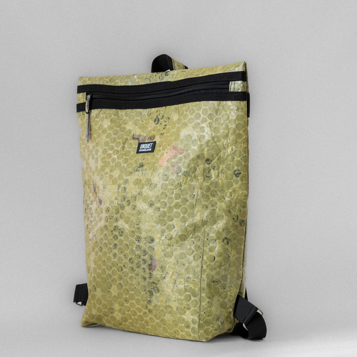 SOLD TURTLE Daily Backpack – Green Bubble Wrap, Painter’s Marks