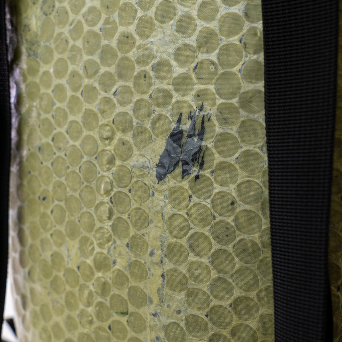 SOLD TURTLE Daily Backpack – Green Bubble Wrap, Painter’s Marks